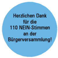 Geht an die Bürgerversammlung am Montag den 27. Mai 2024 und stimmt NEIN zur Überbauung der Böhlwiese